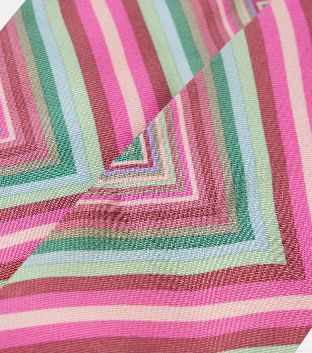 ValentinoChevron silk twill scarf