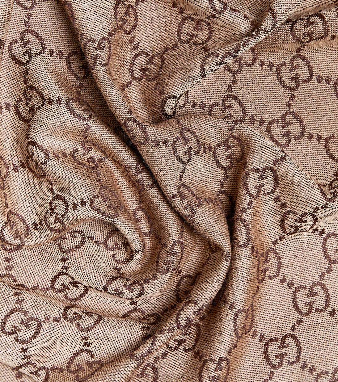 GucciGG wool jacquard scarf