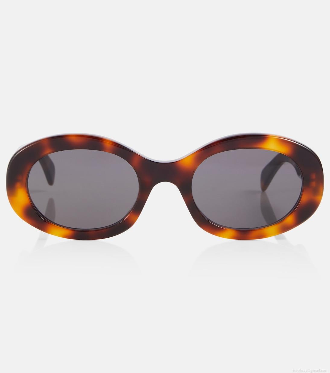 Celine EyewearTriomphe 01 oval sunglasses