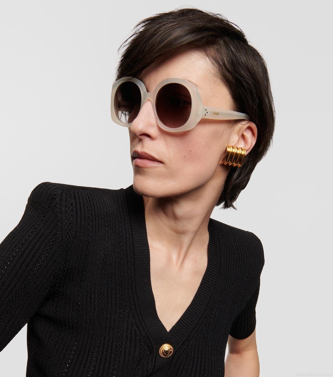 Celine EyewearBold round sunglasses