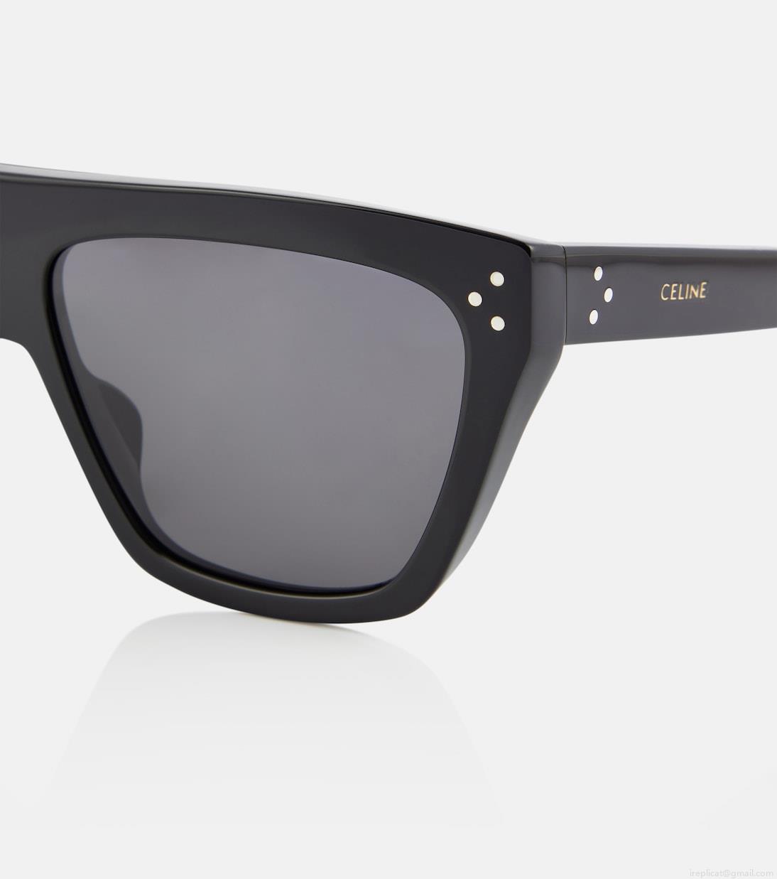 Celine EyewearBold 3 Dots flat-brow sunglasses