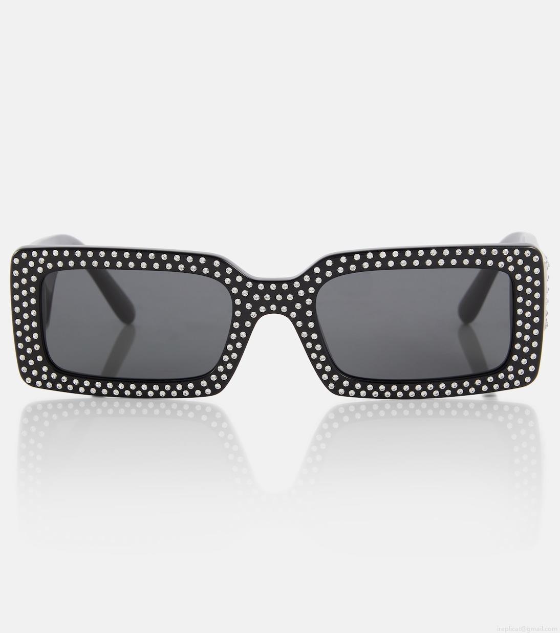 Dolce&GabbanaEmbellished rectangular sunglasses