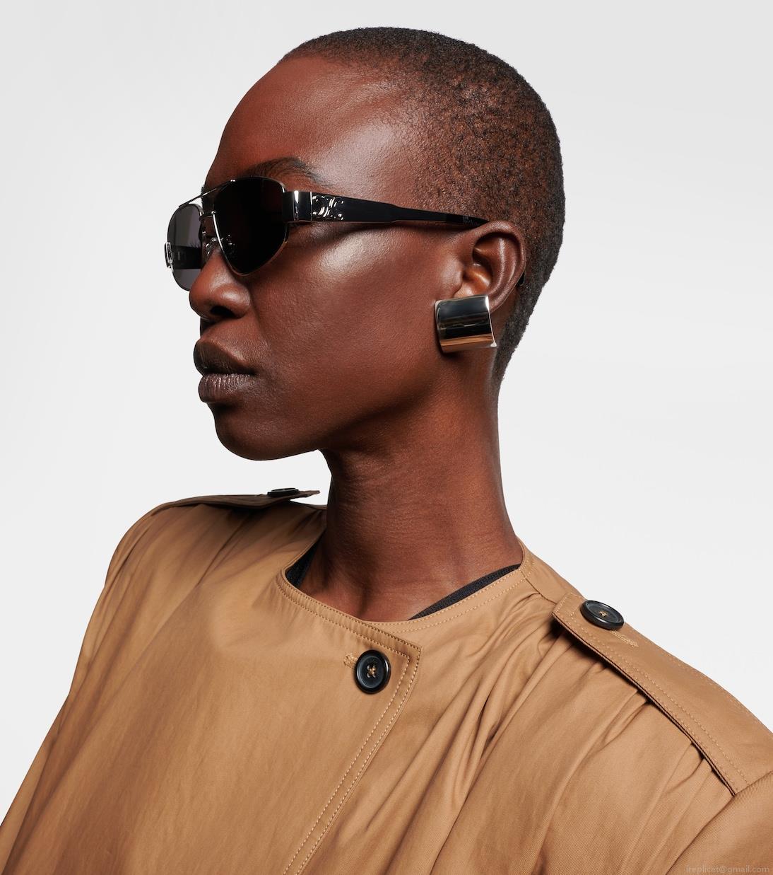 Celine EyewearTriomphe 03 Metal aviator sunglasses